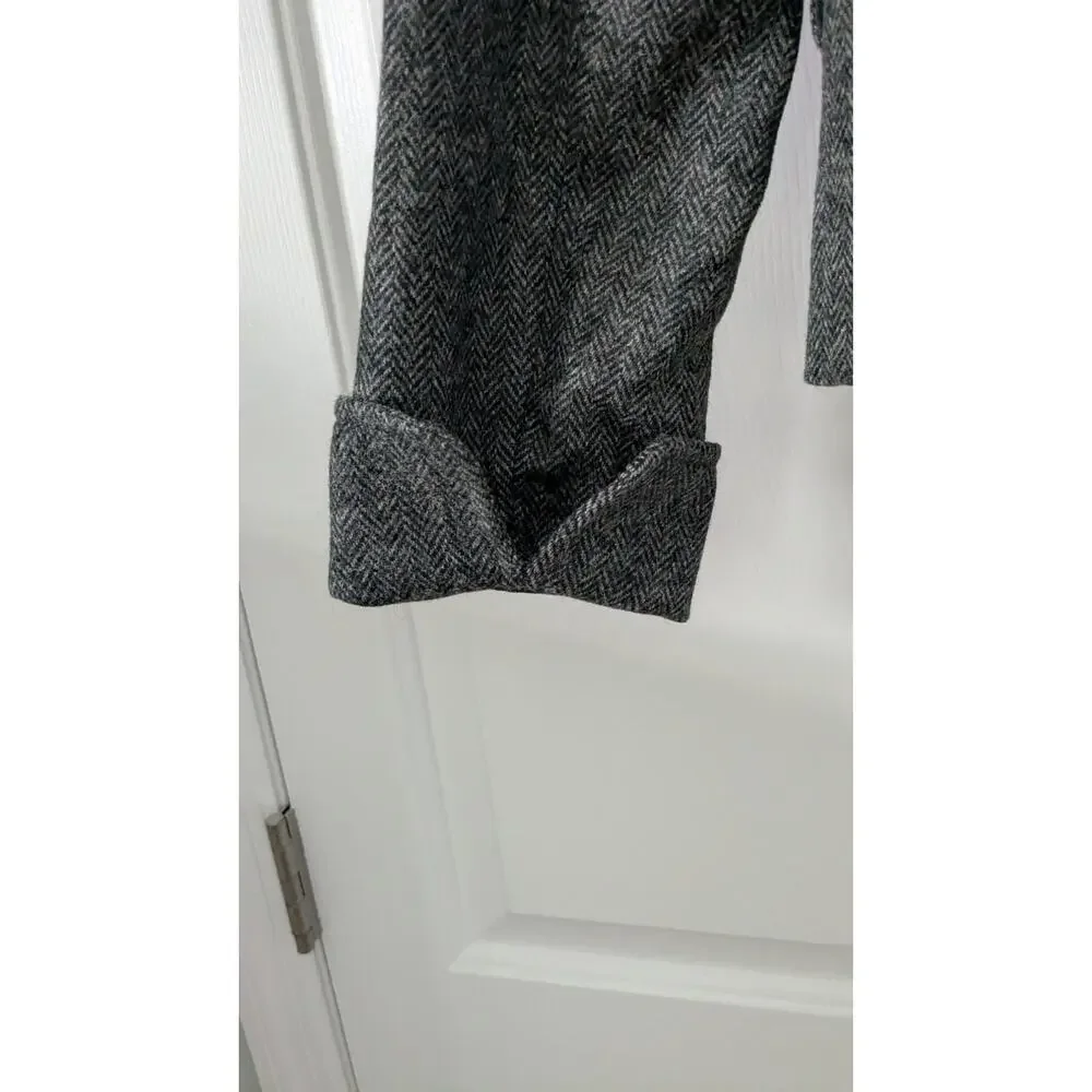 J. Crew Grey Wool Herringbone Blazer